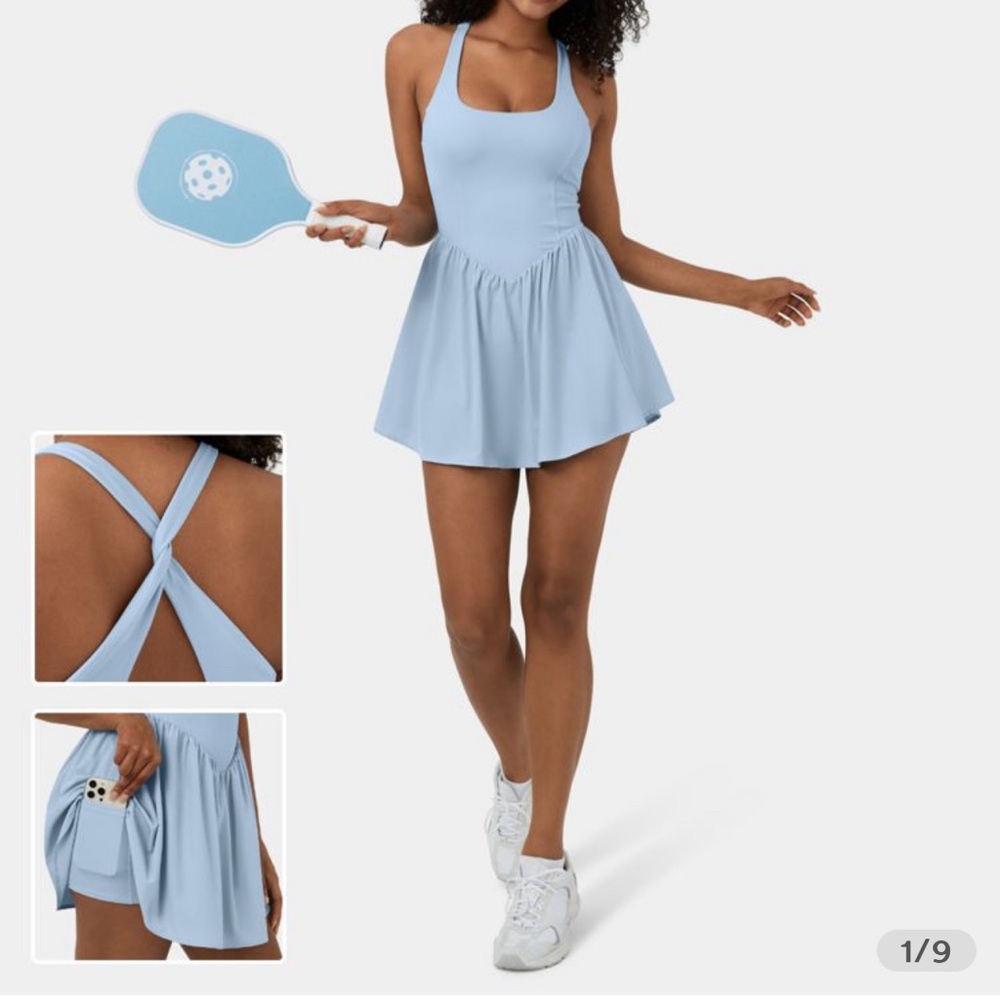 Halara dress blue ballet style